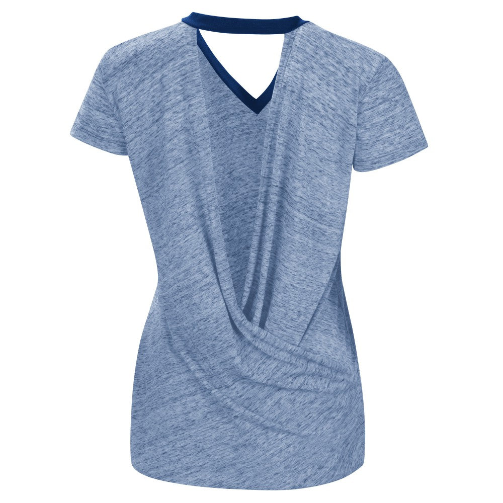 Kansas City Royals Touch Women's Halftime Back Wrap Top V-Neck T-Shirt Near Me