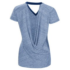 Kansas City Royals Touch Women's Halftime Back Wrap Top V-Neck T-Shirt Near Me