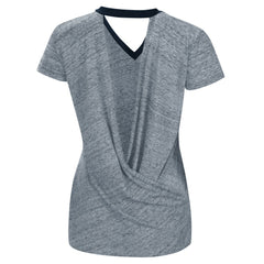 Minnesota Twins Touch Women's Halftime Back Wrap Top V-Neck T-Shirt Outlet
