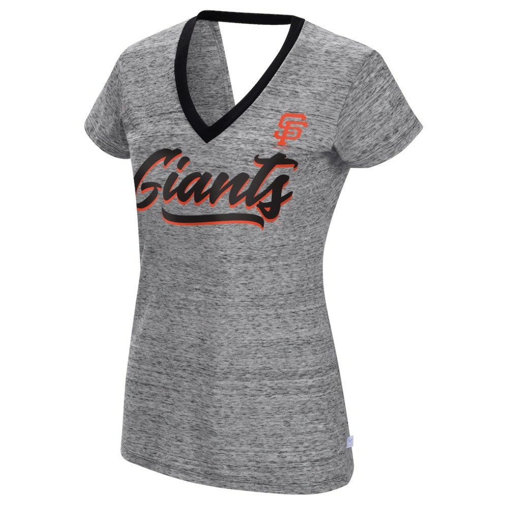 San Francisco Giants Touch Women's Halftime Back Wrap Top V-Neck T-Shirt for sale