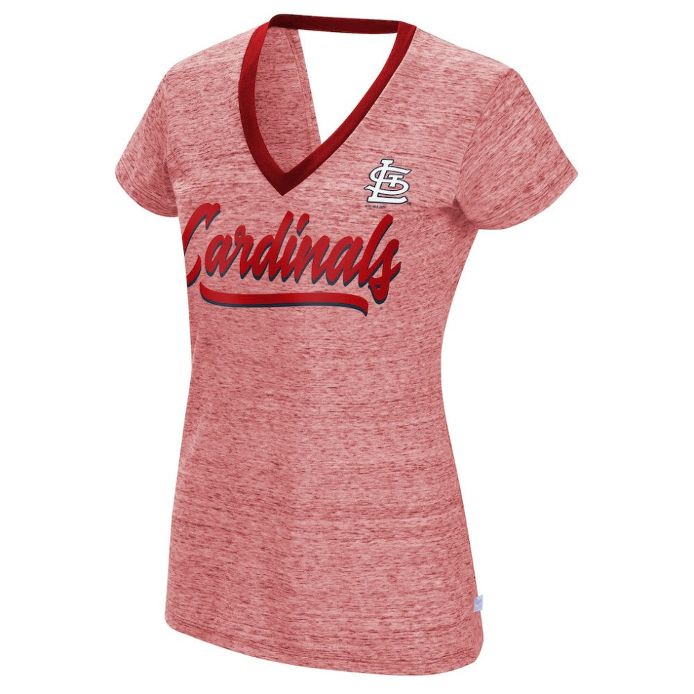 St. Louis Cardinals Touch Women's Halftime Back Wrap Top V-Neck T-Shirt Discount