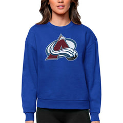 Colorado Avalanche Antigua Women's Team Logo Victory Crewneck Pullover Sweatshirt - Royal | NHL discount