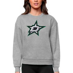 Dallas Stars Antigua Women's Team Logo Victory Crewneck Pullover Sweatshirt - Heather Gray | NHL online