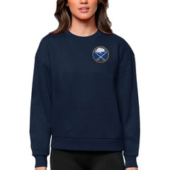 Buffalo Sabres Antigua Women's Victory Crewneck Pullover Sweatshirt - Navy | NHL near me