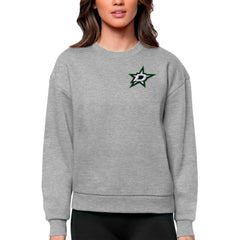 Dallas Stars Antigua Women's Victory Crewneck Pullover Sweatshirt - Heather Gray | NHL sale