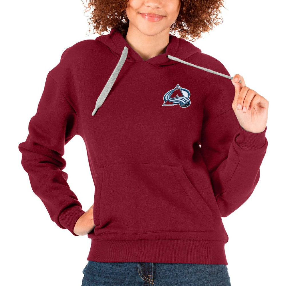 Colorado Avalanche Antigua Women's Victory Pullover Hoodie - Maroon | NHL near me