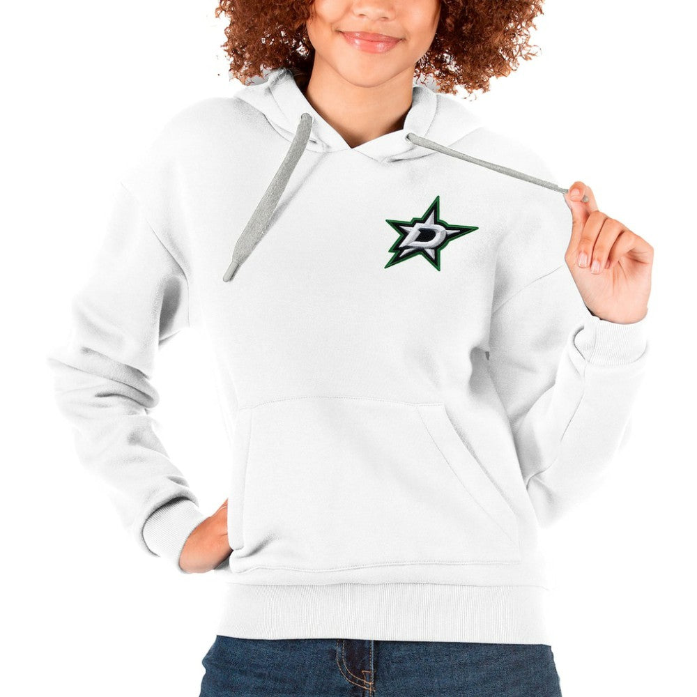 Dallas Stars Antigua Women's Victory Pullover Hoodie - White | NHL on sale
