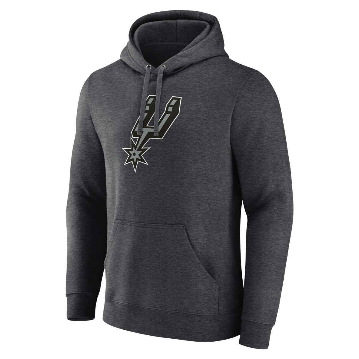 San Antonio Spurs Logo Pullover Hoodie Charcoal