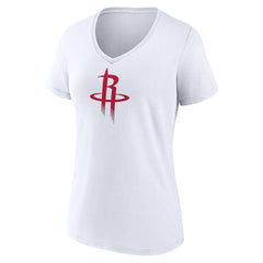 Houston Rockets Women's Logo V-Neck T-Shirt White