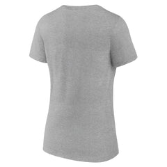 Los Angeles Lakers Women's Logo V-Neck T-Shirt Gray