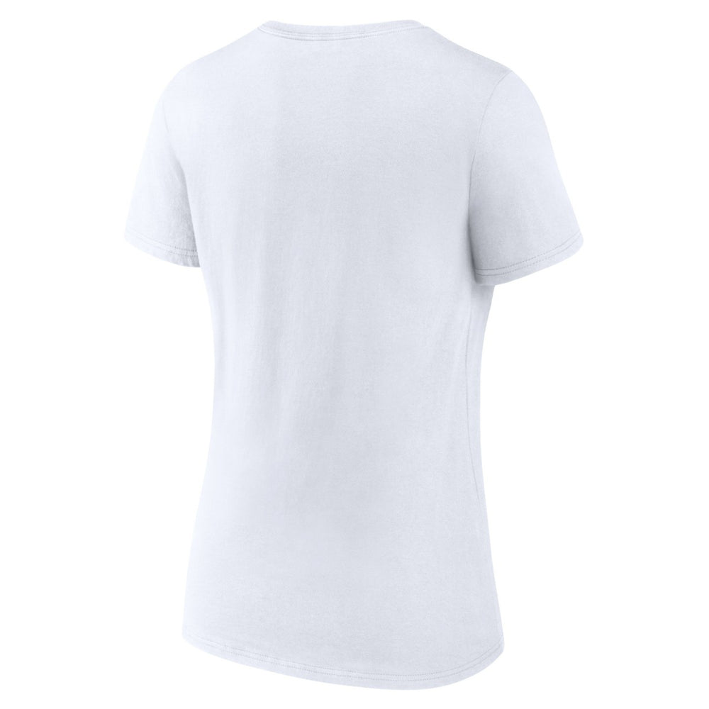 San Antonio Spurs Women's Wordmark V-Neck T-Shirt White