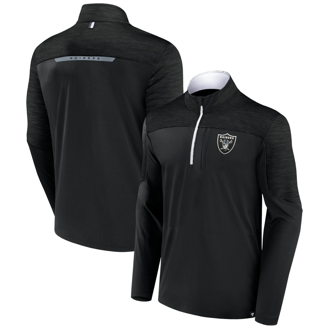 Las Vegas Raiders Defender Half-Zip Top - Black - Fanatics
