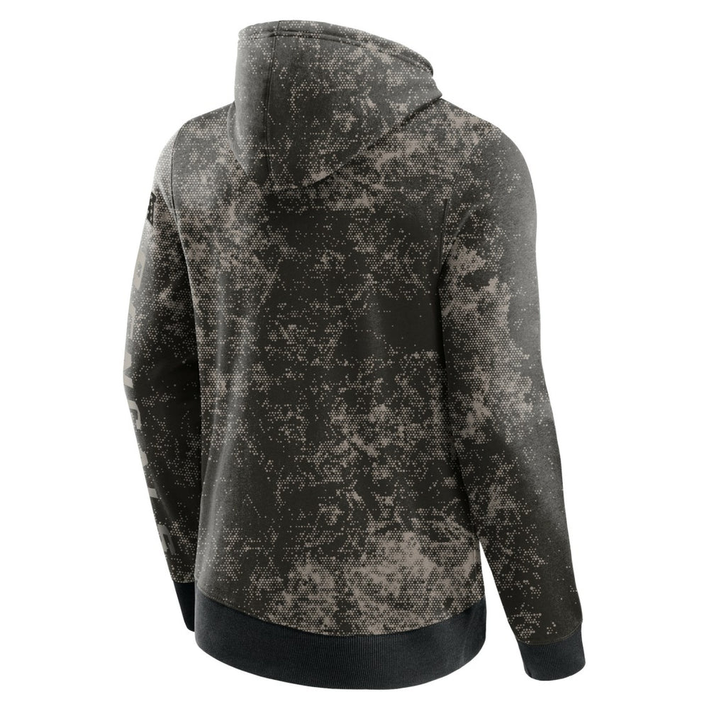 Tampa Bay Buccaneers Blackout Tonal Pullover Hoodie - Black/Gray - Fanatics