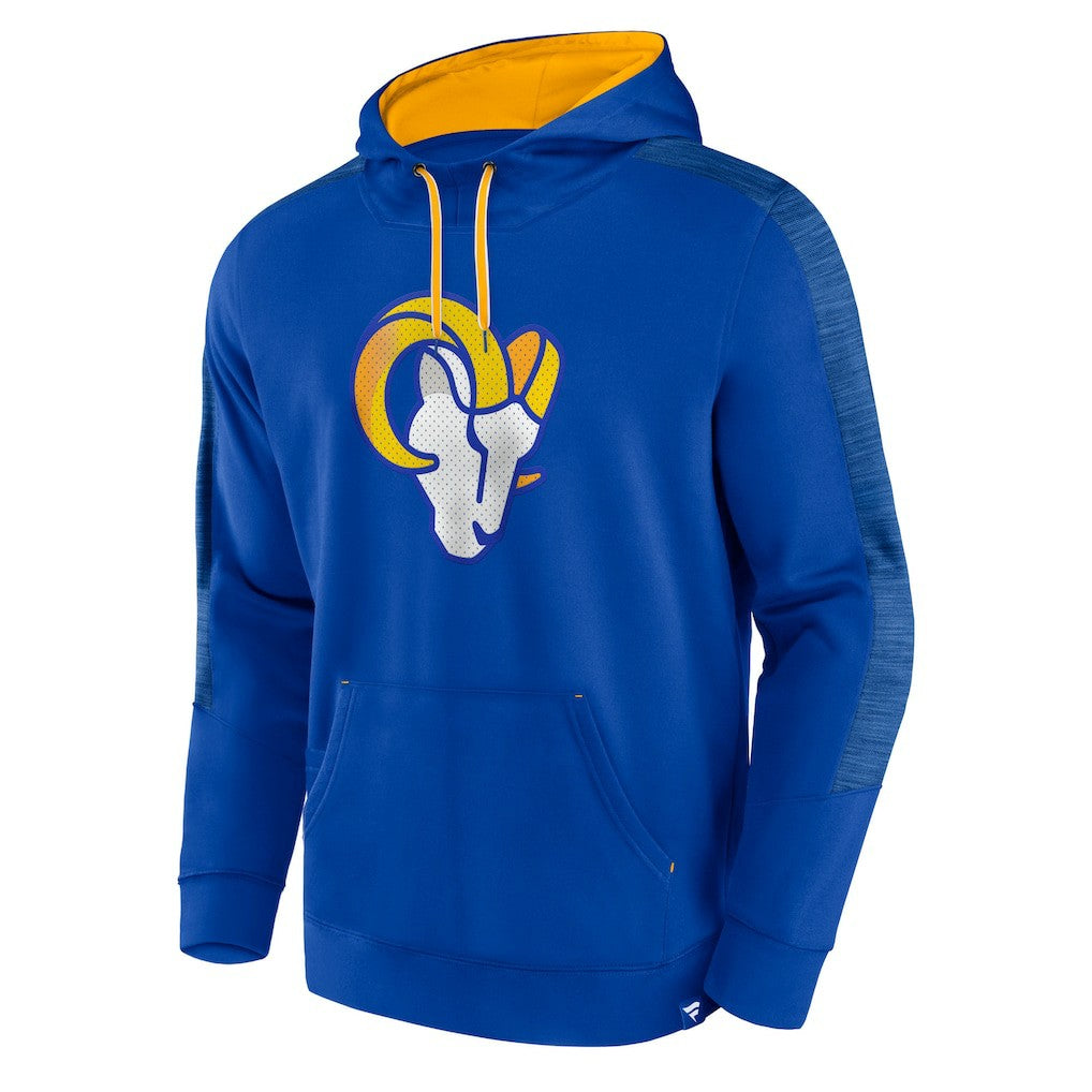 Los Angeles Rams Defender Evo Pullover Hoodie - Royal - Fanatics
