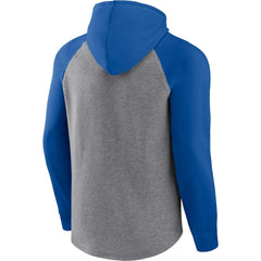 Buffalo Bills Favorite Arch Raglan Pullover Hoodie - Heather Gray - Fanatics