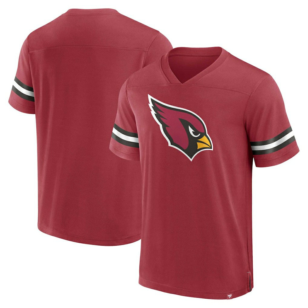 Arizona Cardinals Jersey Tackle V-Neck T-Shirt - Cardinal - Fanatics