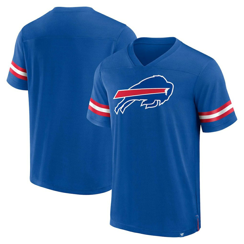 Buffalo Bills Jersey Tackle V-Neck T-Shirt - Royal - Fanatics