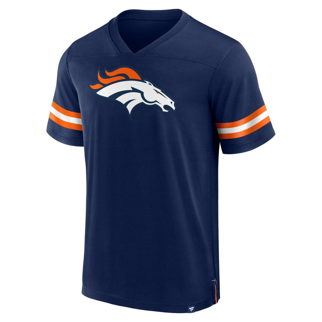 Denver Broncos Jersey Tackle V-Neck T-Shirt - Navy - Fanatics