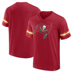 Tampa Bay Buccaneers Jersey Tackle V-Neck T-Shirt - Red - Fanatics