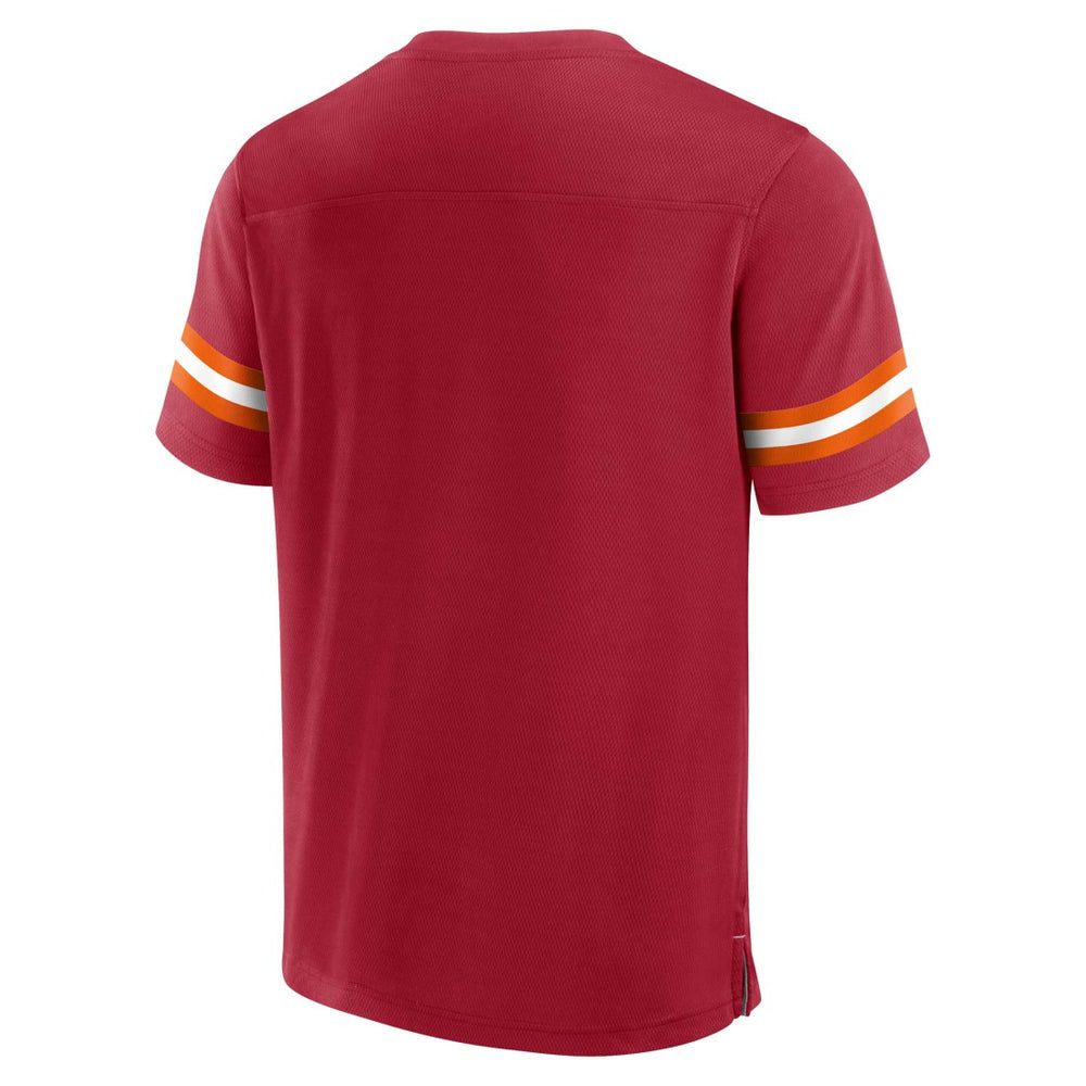Tampa Bay Buccaneers Jersey Tackle V-Neck T-Shirt - Red - Fanatics