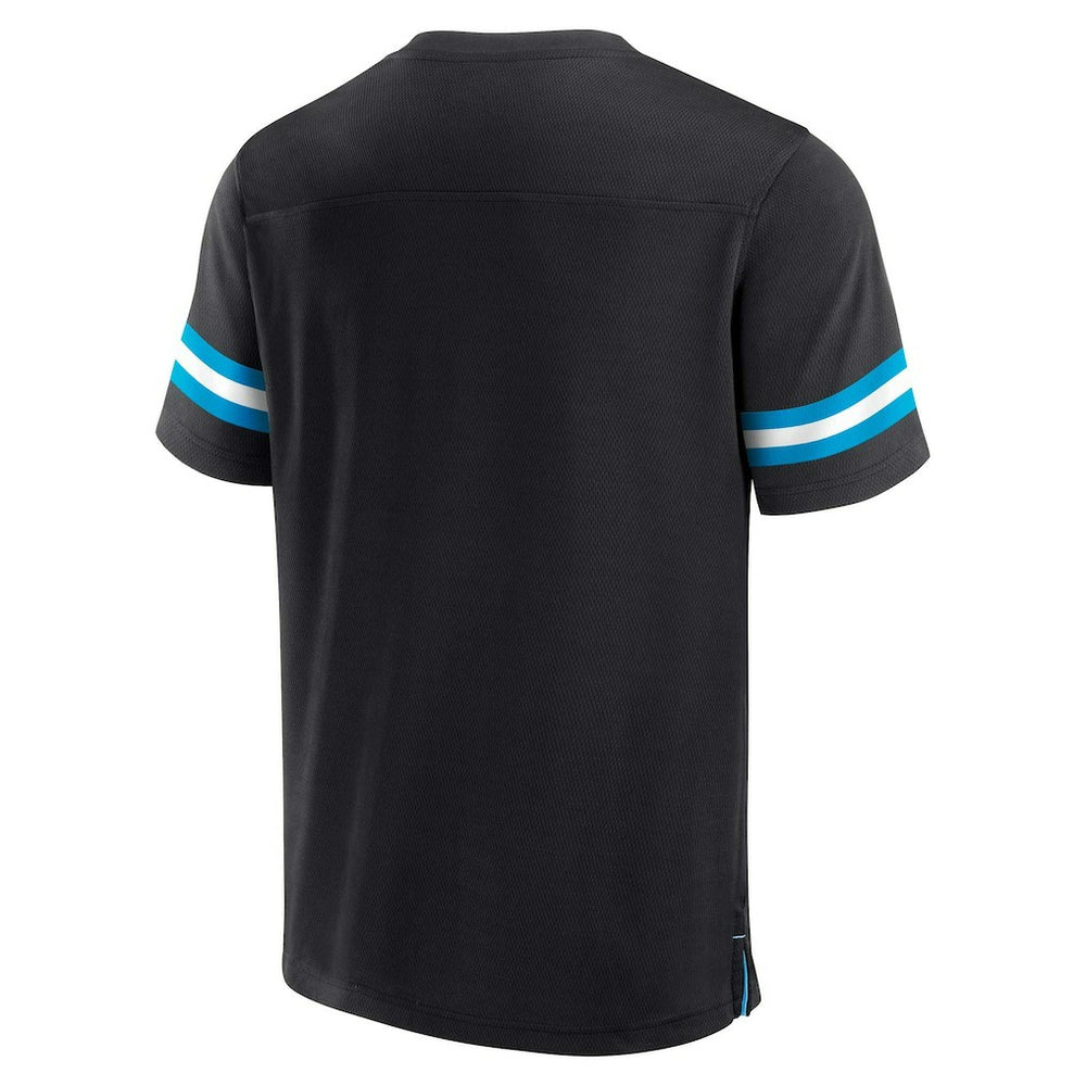 Carolina Panthers Jersey Tackle V-Neck T-Shirt - Black - Fanatics