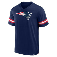 New England Patriots Jersey Tackle V-Neck T-Shirt - Navy - Fanatics
