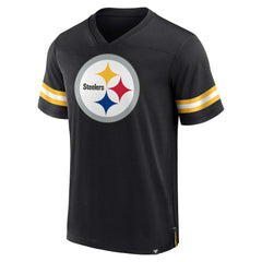 Pittsburgh Steelers Jersey Tackle V-Neck T-Shirt - Black - Fanatics