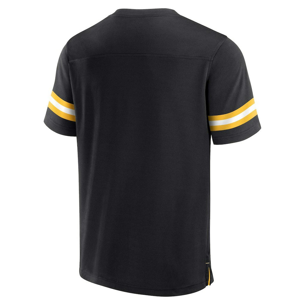 Pittsburgh Steelers Jersey Tackle V-Neck T-Shirt - Black - Fanatics