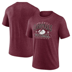 Arizona Cardinals Retro Tri-Blend T-Shirt - Heather Cardinal - Fanatics