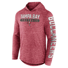 Tampa Bay Buccaneers Pill Stack Long Sleeve Hoodie T-Shirt - Heather Red - Fanatics
