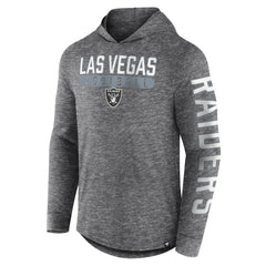 Las Vegas Raiders Pill Stack Long Sleeve Hoodie T-Shirt - Heather Charcoal - Fanatics