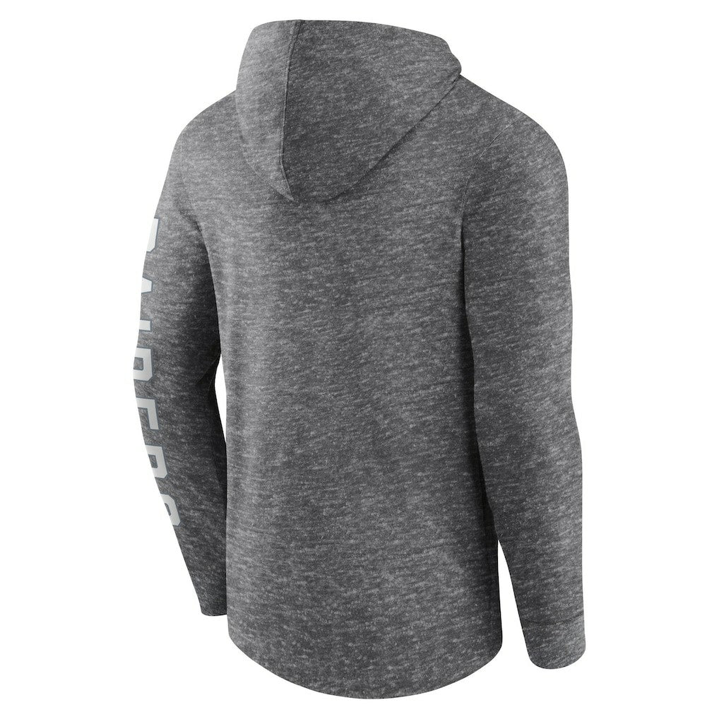 Las Vegas Raiders Pill Stack Long Sleeve Hoodie T-Shirt - Heather Charcoal - Fanatics