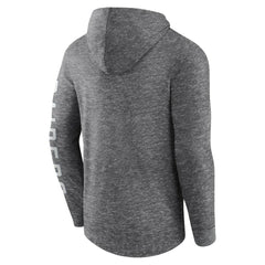 Las Vegas Raiders Pill Stack Long Sleeve Hoodie T-Shirt - Heather Charcoal - Fanatics