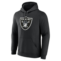 Las Vegas Raiders Primary Logo Fleece Pullover Hoodie - Black - Fanatics
