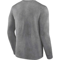 New Orleans Saints Washed Primary Long Sleeve T-Shirt - Heather Charcoal - Fanatics