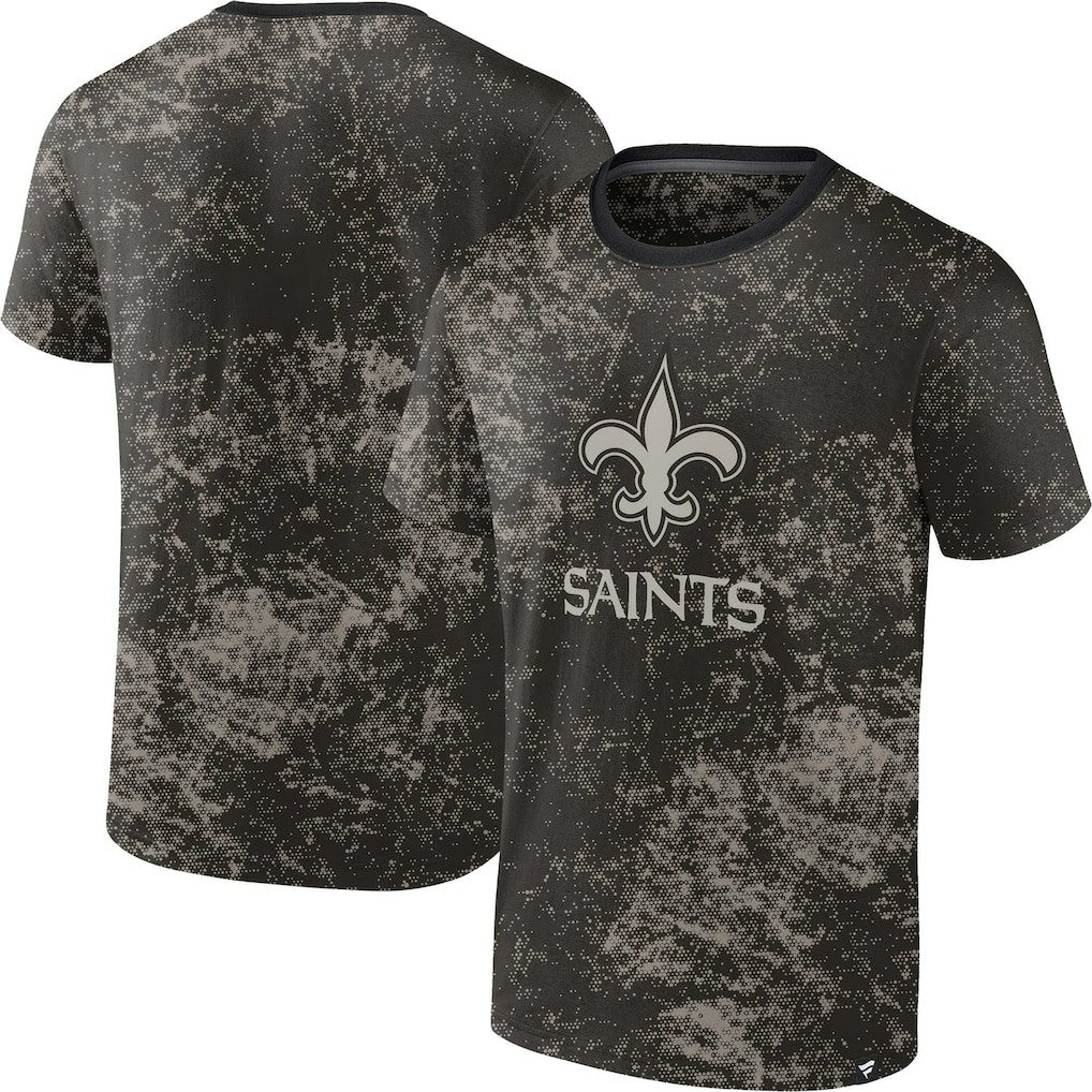 New Orleans Saints Shadow T-Shirt - Black - Fanatics