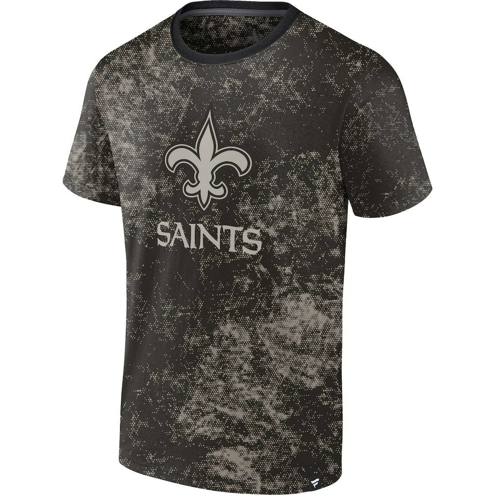 New Orleans Saints Shadow T-Shirt - Black - Fanatics
