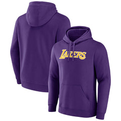 Los Angeles Lakers Wordmark Alternate Pullover Hoodie Purple
