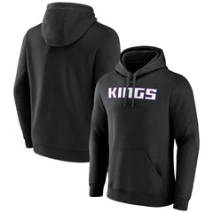 Sacramento Kings Wordmark Team Logo Pullover Hoodie Black