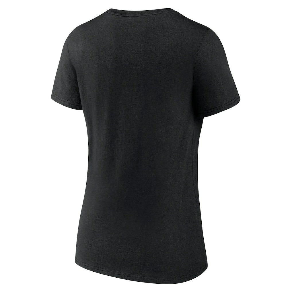 Atlanta Hawks Women's Wordmark V-Neck T-Shirt Black
