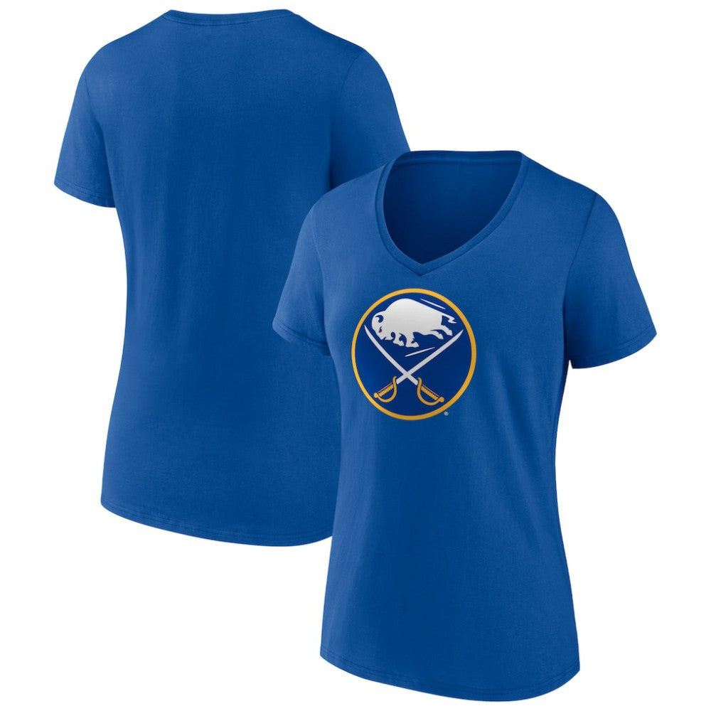 Buffalo Sabres Women's Team Logo V-Neck T-Shirt - Royal | NHL on sale
