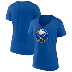 Buffalo Sabres Women's Team Logo V-Neck T-Shirt - Royal | NHL on sale