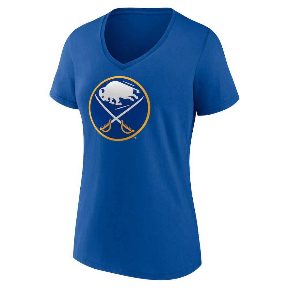 Buffalo Sabres Women's Team Logo V-Neck T-Shirt - Royal | NHL on sale