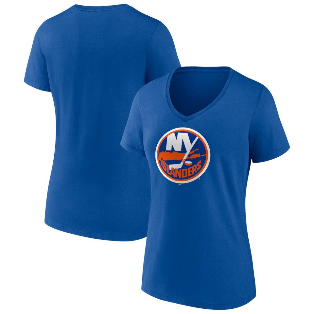 New York Islanders Women's Team Logo V-Neck T-Shirt - Royal | NHL sale