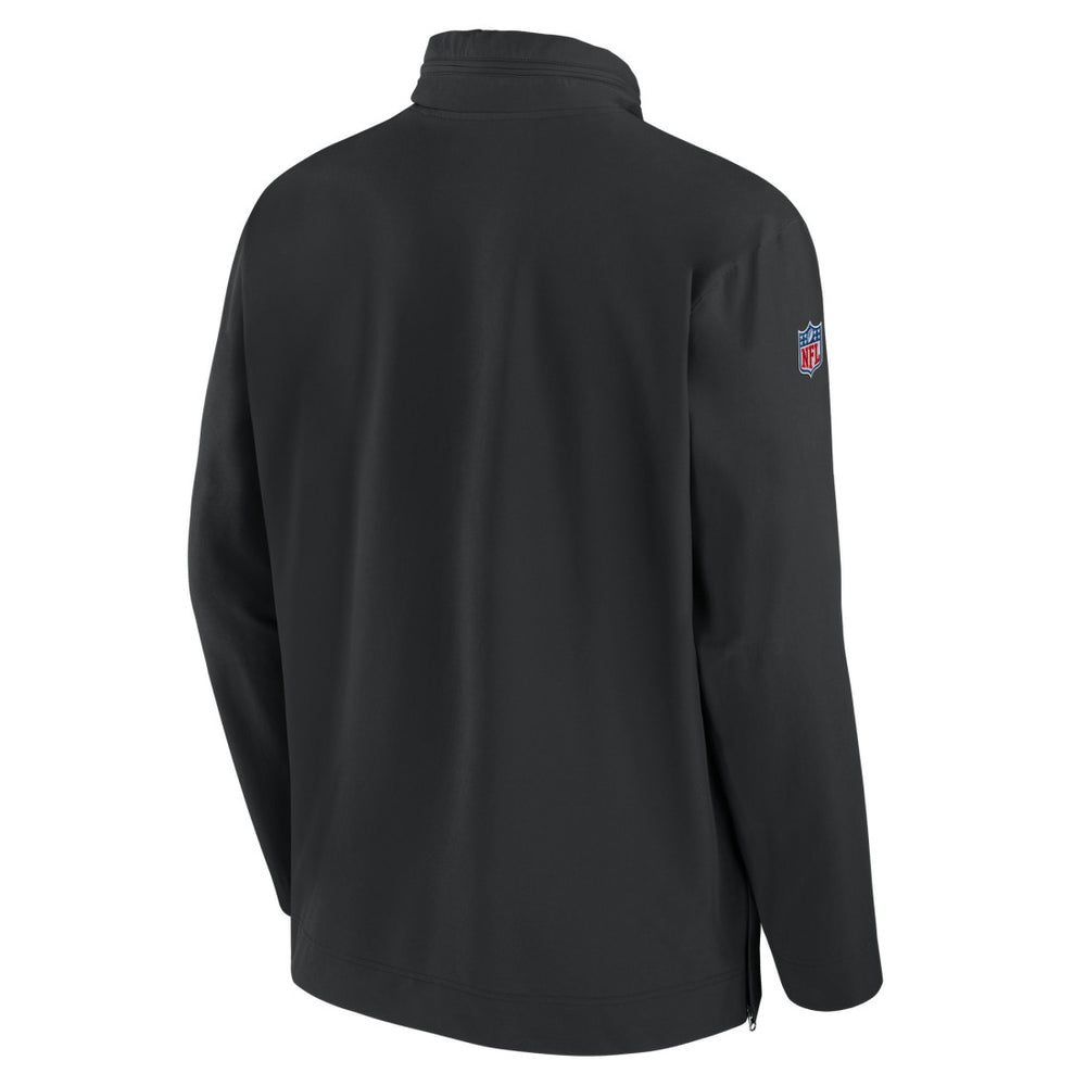 New York Jets Sideline Coach Half-Zip Jacket - Black - Nike
