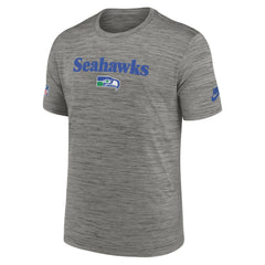 Seattle Seahawks Throwback Sideline Performance T-Shirt - Heather Charcoal - Nike