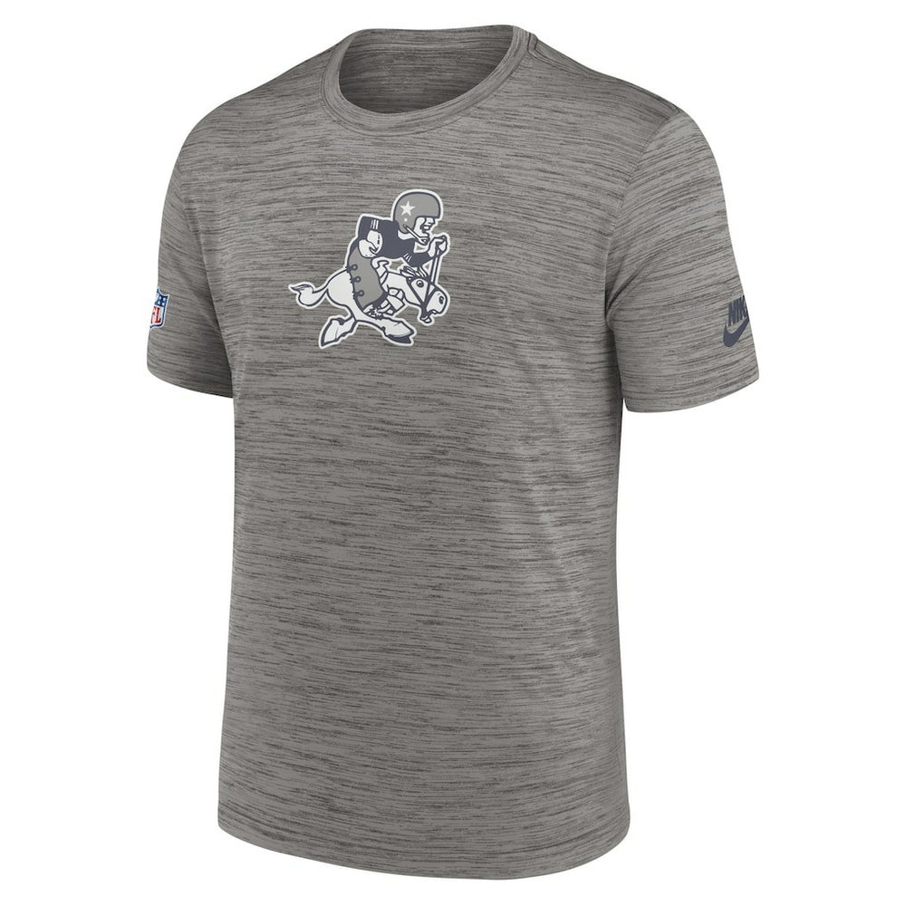 Dallas Cowboys 2023 Sideline Alternate Logo Performance T-Shirt - Heather Charcoal - Nike