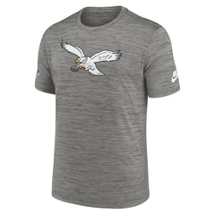 Philadelphia Eagles Sideline Alternate Logo Performance T-Shirt - Heather Charcoal - Nike