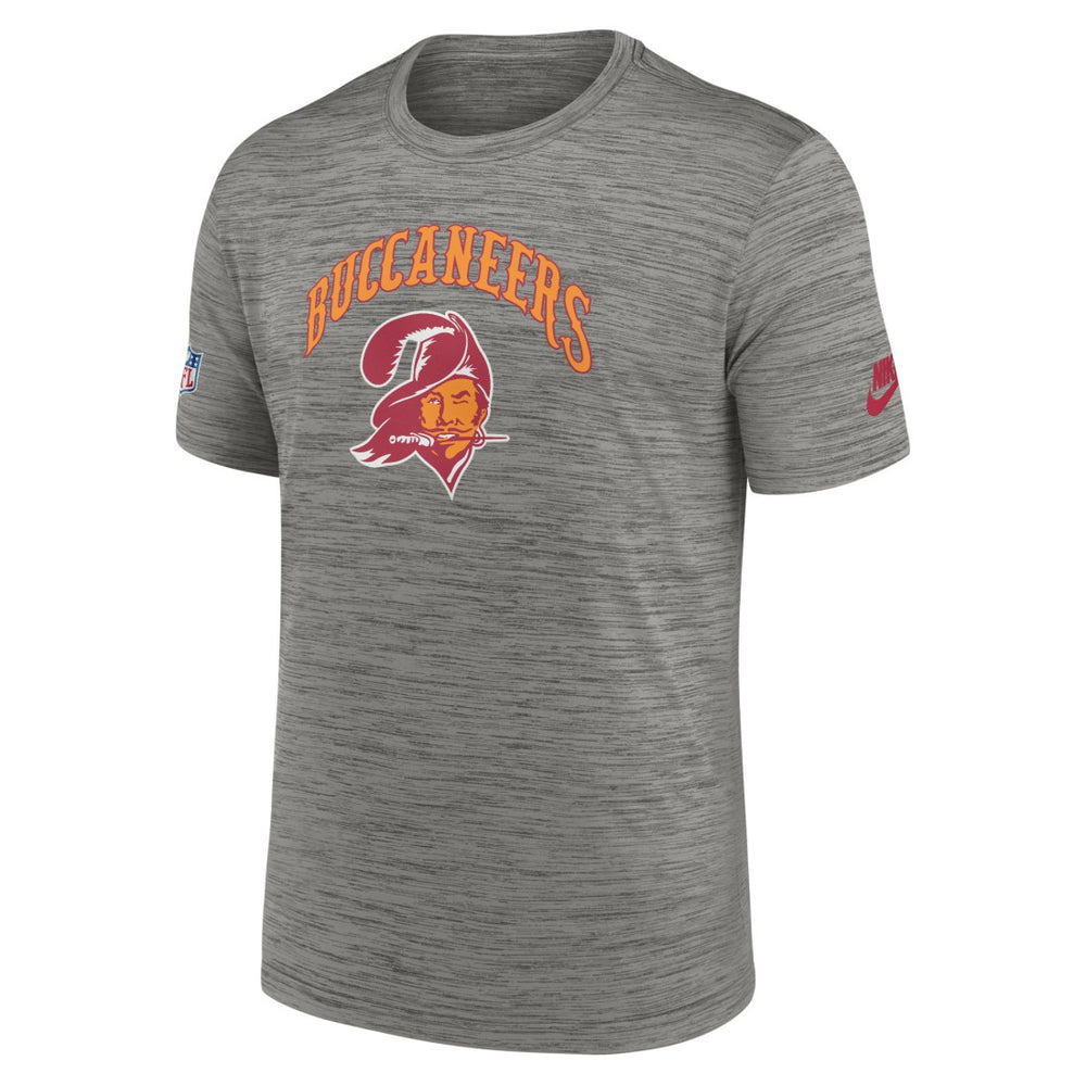 Tampa Bay Buccaneers Throwback Sideline Performance T-Shirt - Heather Charcoal - Nike