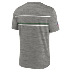 New York Jets Legacy Sideline Performance T-Shirt - Heather Charcoal - Nike